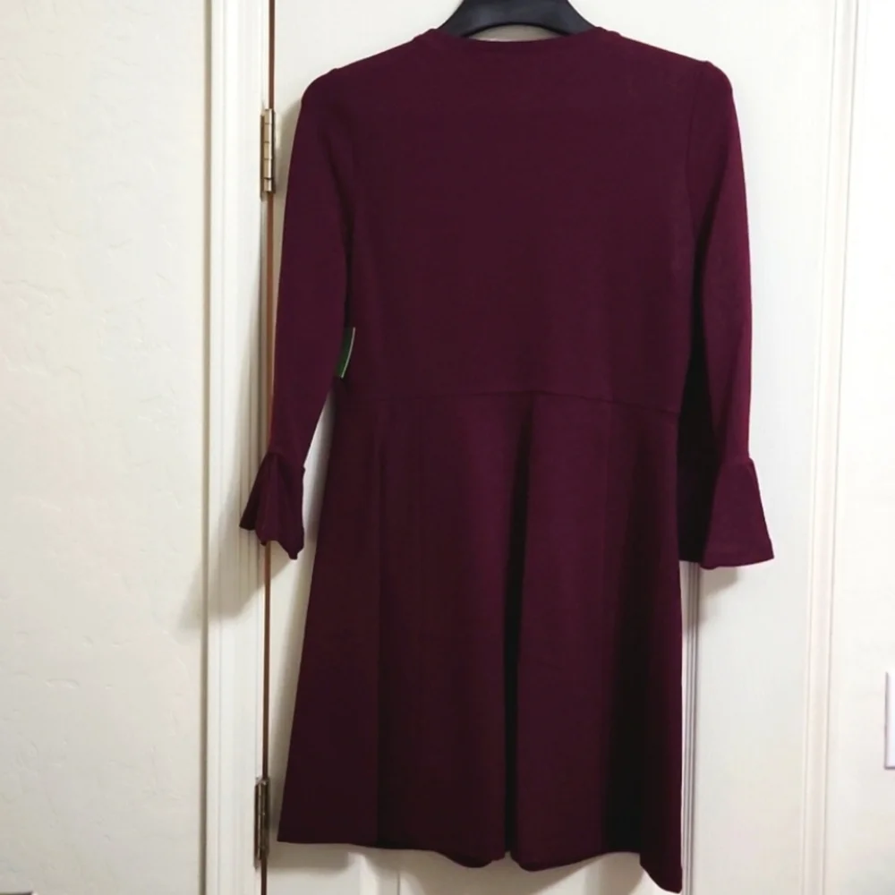 NWT! Kate Spade Bell Sleeve Ponte Skater Mini Dress Sz M